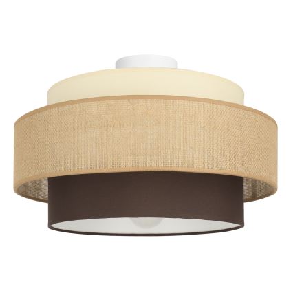 Brilagi - Stropna svetilka RESNA 1xE27/60W/230V Ø 40 cm bež/črna
