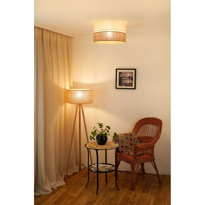 Brilagi - Stropna svetilka ROYAL YUTE 1xE27/15W/230V pr. 40 cm bež/krem barva