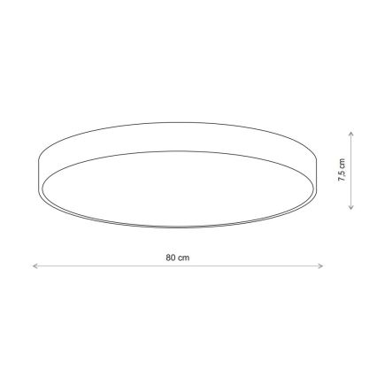 Brilagi - Stropna svetilka s senzorjem CLARE 6xE27/24W/230V pr. 80 cm bež