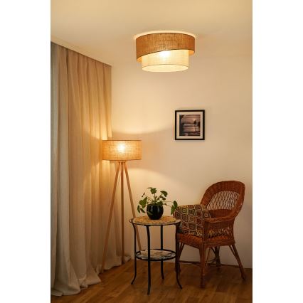 Brilagi - Stropna svetilka SHINE 1xE27/15W/230V pr. 50 cm bež/krem barva