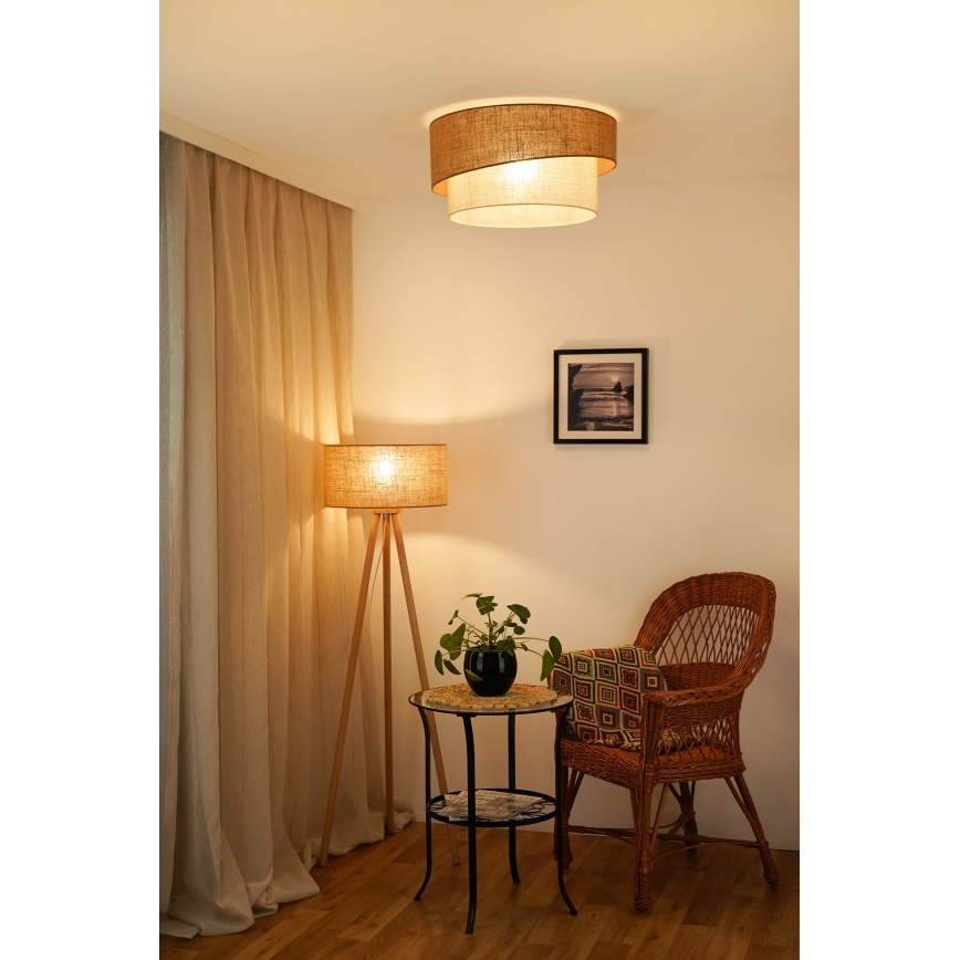 Brilagi - Stropna svetilka SHINE 1xE27/15W/230V pr. 50 cm bež/krem barva
