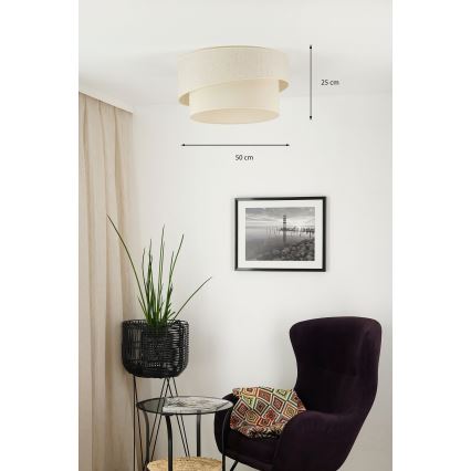 Brilagi - Stropna svetilka SHINE 1xE27/15W/230V pr. 50 cm krem barva