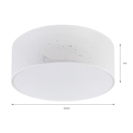 Brilagi - Stropna svetilka SIRIJA MODERN 2xE27/60W/230V premer 35 cm bela