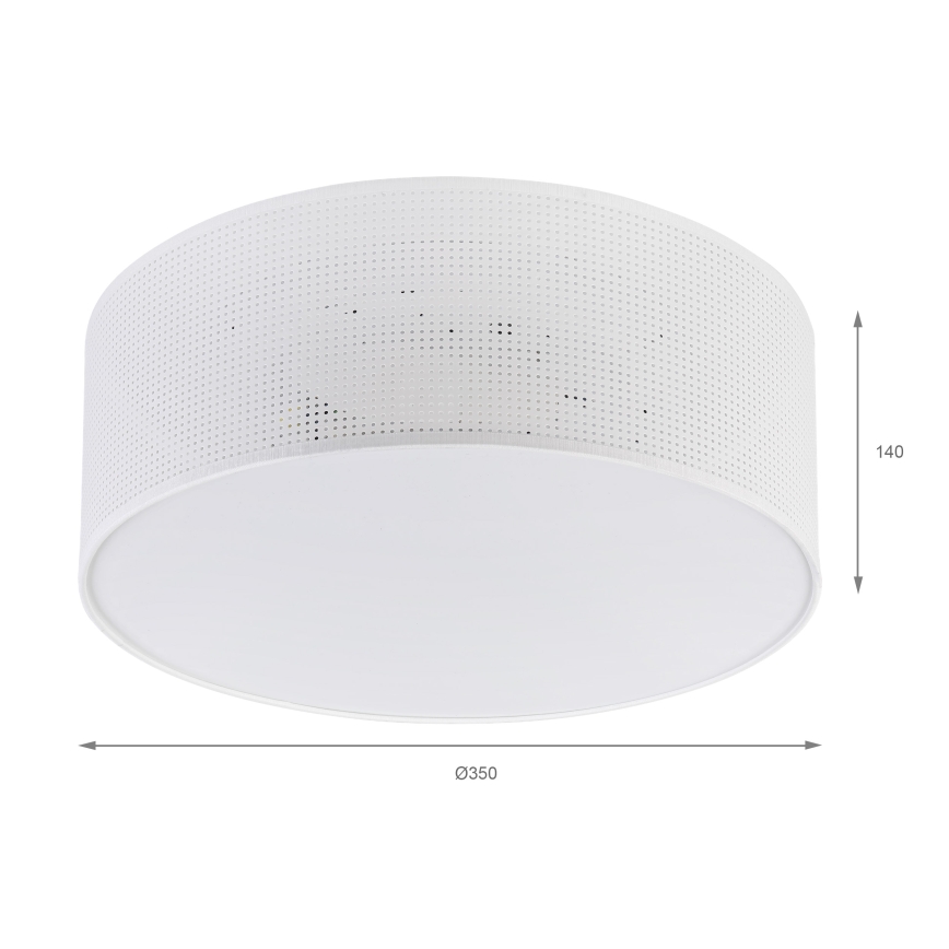 Brilagi - Stropna svetilka SIRIJA MODERN 2xE27/60W/230V premer 35 cm bela