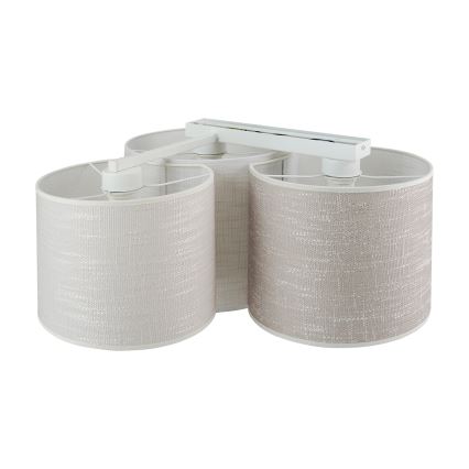 Brilagi - Stropna svetilka SNAKE 3xE27/15W/230V 50x57 cm siva/kremna