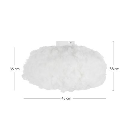 Brilagi - Stropna svetilka SOLEAIR 1xE27/40W/230V premer 45 cm bela