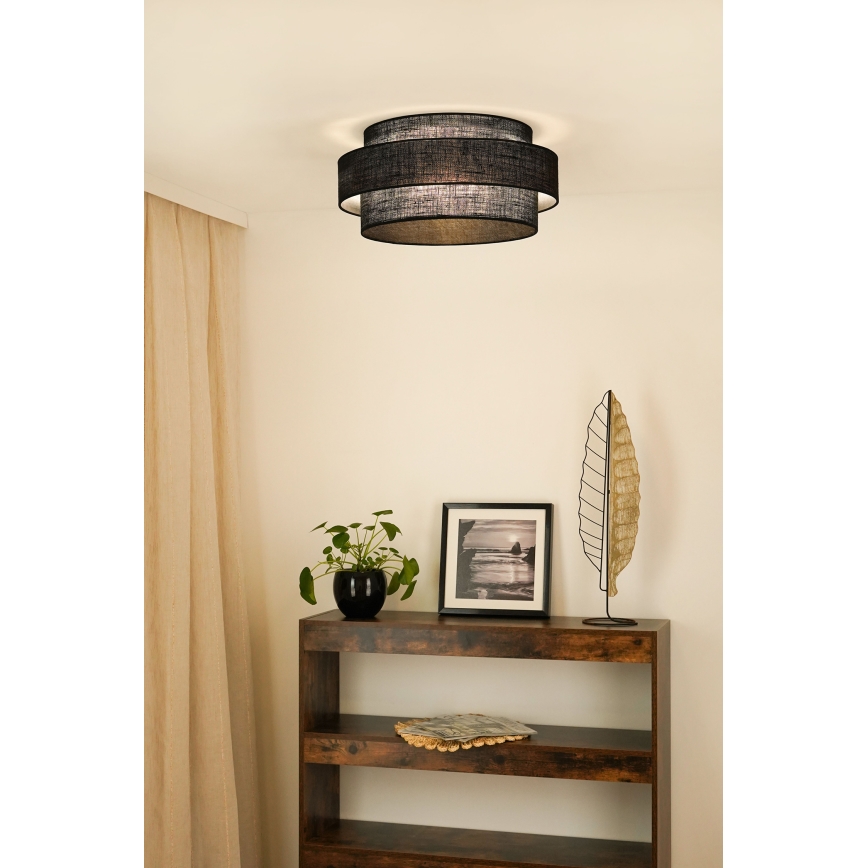 Brilagi - Stropna svetilka SPACE YUTE LED/12W/230V pr. 50 cm 3000K/4000K/6400K črna