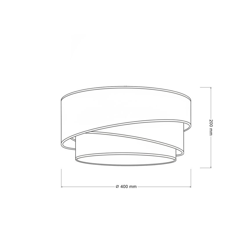 Brilagi - Stropna svetilka TRIO 1xE27/60W/230V premer 40 cm rjava/bežna/bela