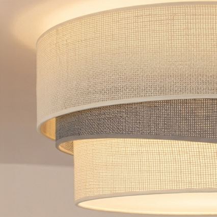 Brilagi - Stropna svetilka TRIO 1xE27/60W/230V Ø 40 cm kremna/siva