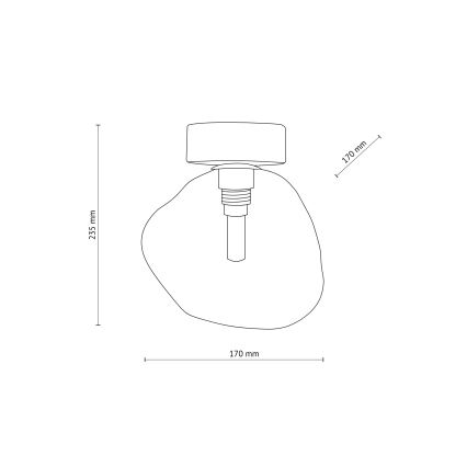 Brilagi - Stropna svetilka VULCANO 1xG9/8W/230V črna/dimljena črna