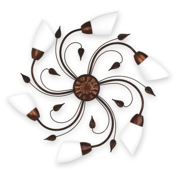 BRILAGI - Stropna svetilka WILLOW 6xE27/40W/230V premer 75 cm bronasta