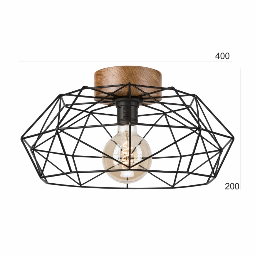 Brilagi - Stropna svetilka WOODY BASKET 1xE27/60W/230V hrast oreh