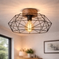 BRILAGI - Stropna svetilka WOODY BASKET 1xE27/60W/230V premer 40 cm hrast