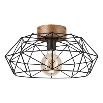 Brilagi - Stropna svetilka WOODY BASKET 1xE27/60W/230V premer 40 cm hrast oreh