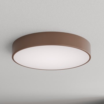 Brilagi - Stropna svetilka za kopalnico CLARE s senzorjem gibanja in mraka 4xE27/24W/230V, premer 50 cm, rjava, IP54