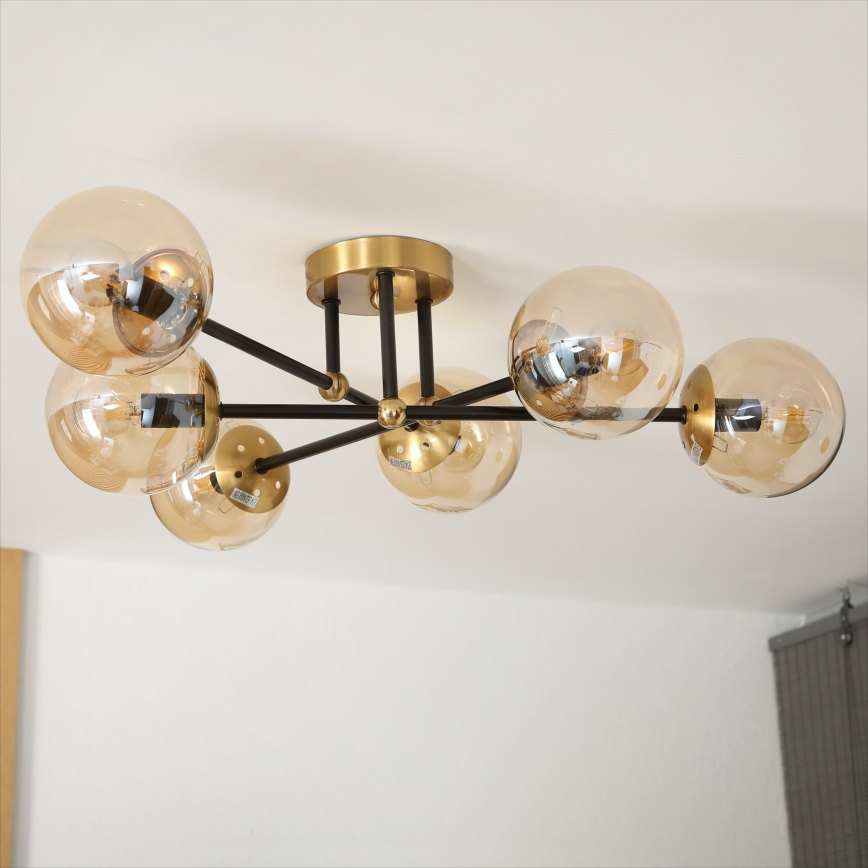 Brilagi - Stropna svetilka za površinsko montažo MALIVA 6xE14/15W/230V zlata