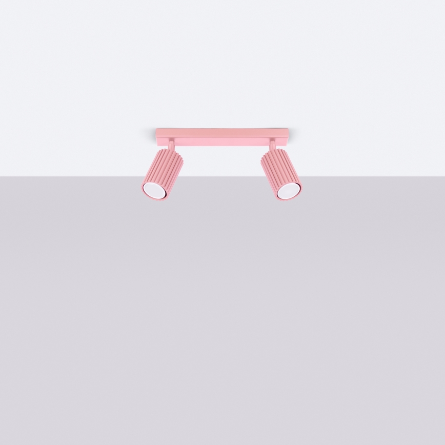 Brilagi - Stropna usmerjena svetilka CRESTO 2xGU10/10W/230V rožnata