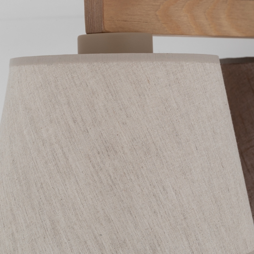 Brilagi - Stropni lestenec LATTE 3xE27/15W/230V borovica/mix