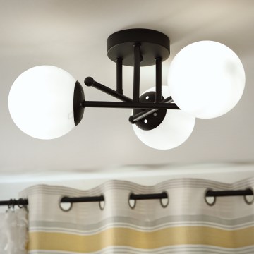 Brilagi - Stropni lestenec MALIVA 3xE14/15W/230V črna/bela