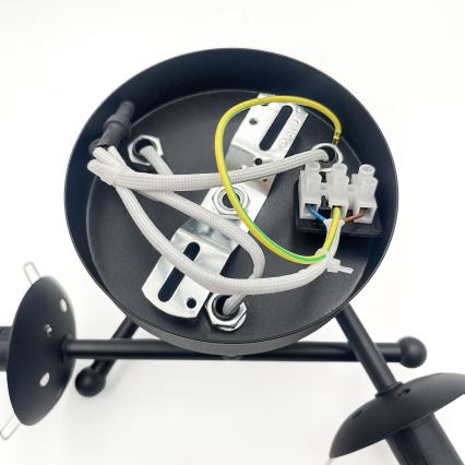 Brilagi - Stropni lestenec MALIVA 3xE14/15W/230V črna/bela