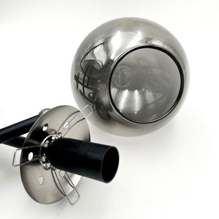 Brilagi - Stropni lestenec MALIVA 3xE14/15W/230V matni krom/zadimljeno steklo