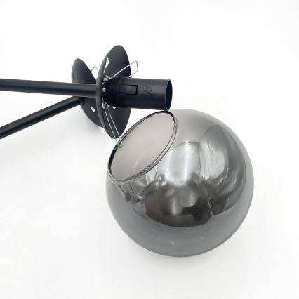 Brilagi - Stropni lestenec MALIVA 4xE14/15W/230V črna/dimljena