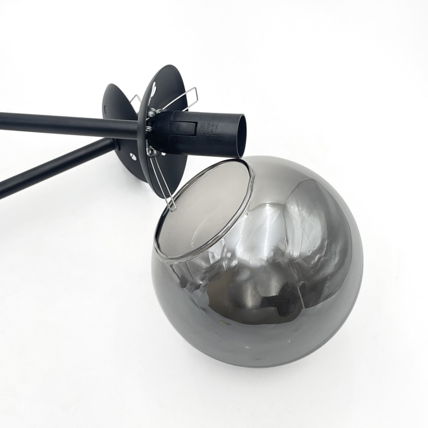 Brilagi - Stropni lestenec MALIVA 4xE14/15W/230V črna/dimljena