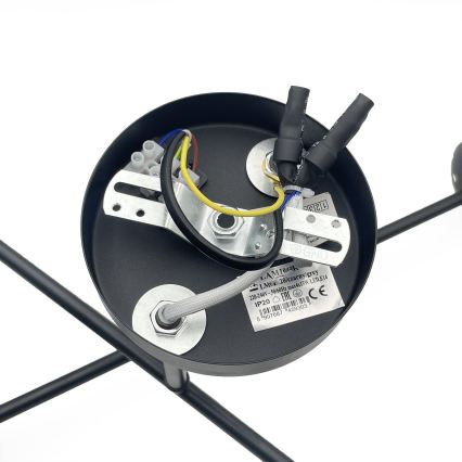 Brilagi - Stropni lestenec MALIVA 4xE14/15W/230V črna/dimljena