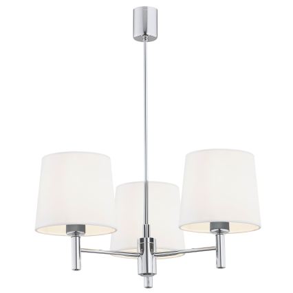 BRILAGI - Stropni lestenec na drogu MONTE 3xE27/60W/230V kremna/sijajni krom