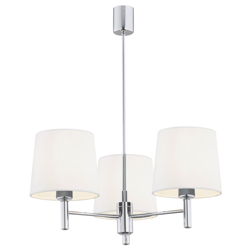 BRILAGI - Stropni lestenec na drogu MONTE 3xE27/60W/230V kremna/sijajni krom