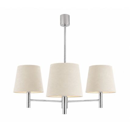 BRILAGI - Stropni lestenec na drogu MONTE 3xE27/60W/230V kremna/sijajni krom