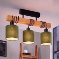 Brilagi - Stropni lestenec NUBILA 3xE27/60W/230V borovica/zelena