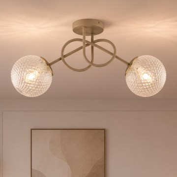 Brilagi - Stropni lestenec STELLA 2xE27/60W/230V bež/zlata