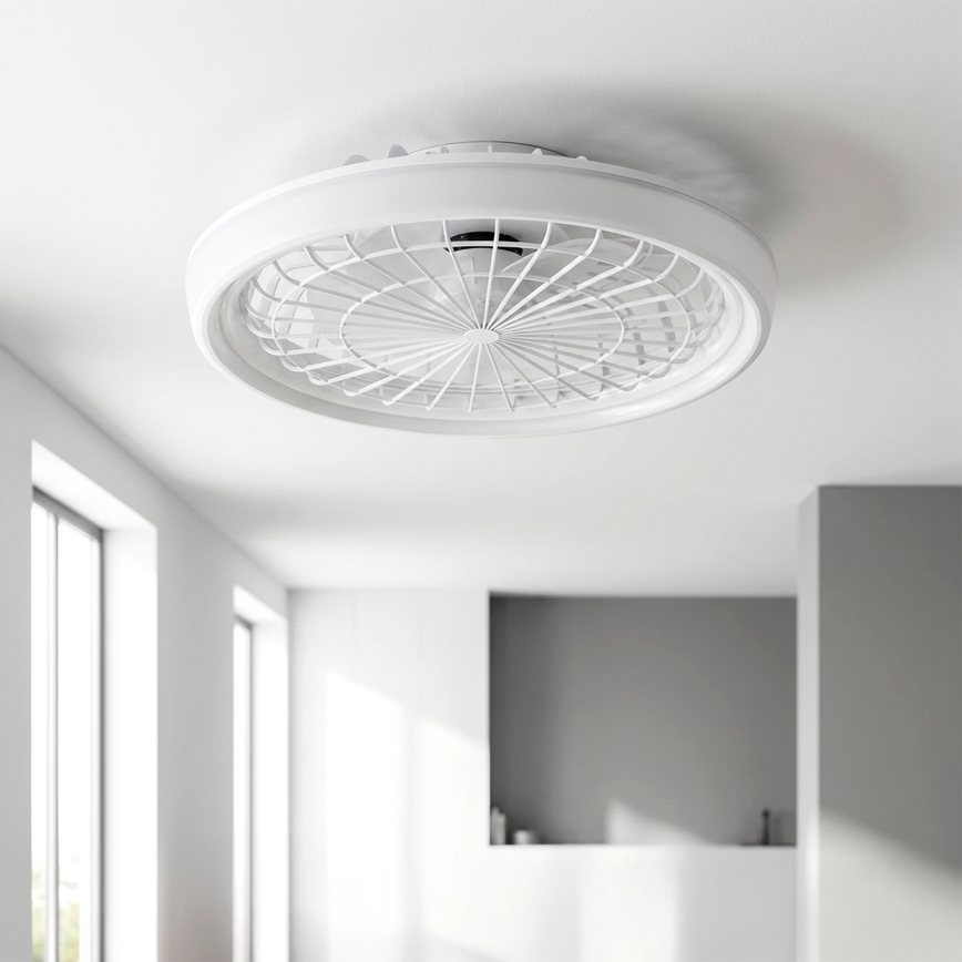 Brilagi - LED zatemnjevalni stropni ventilator LED/40W/230V 3000-6500K premer 48 cm bela + daljinski upravljalnik