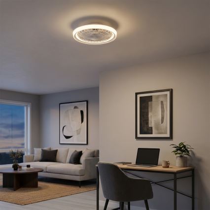Brilagi - LED zatemnjevalni stropni ventilator LED/40W/230V 3000-6500K premer 48 cm bela + daljinski upravljalnik