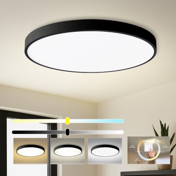Brilagi - stropno LED svetilo POOL, 128 W, 230 V, 3000/4000/6000 K, premer 100 cm, črna