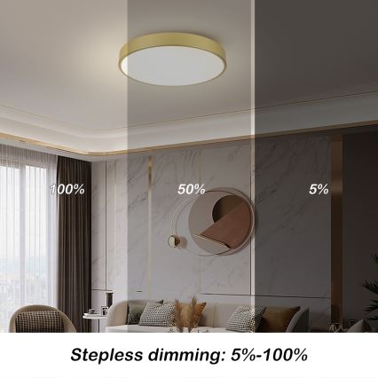 Brilagi - stropno LED svetilo POOL LED/60W/230V 3000/4000/6000K, premer 60 cm, zlato