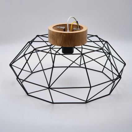 Brilagi - Stropna svetilka WOODY BASKET 1xE27/60W/230V premer 40 cm hrast