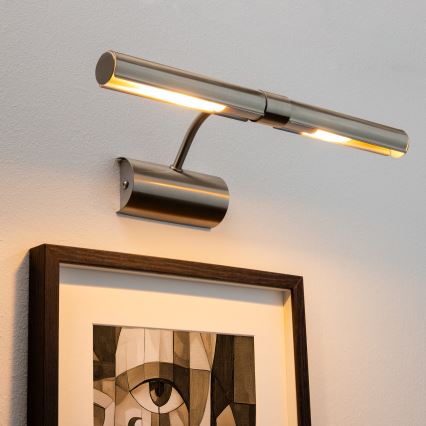 Brilagi - Svetilka za slike DANAE 2xE14/40W/230V mat krom