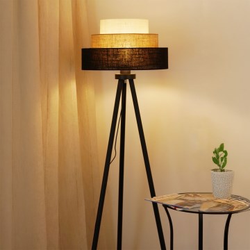 Brilagi - Talna svetilka ASPEN LUNETA 1xE27/15W/230V črna/bež/krem barva