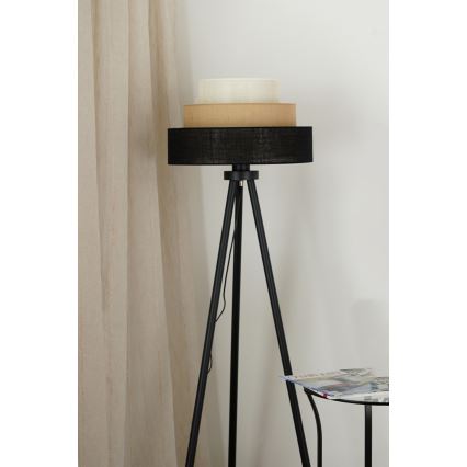 Brilagi - Talna svetilka ASPEN LUNETA 1xE27/15W/230V črna/bež/krem barva
