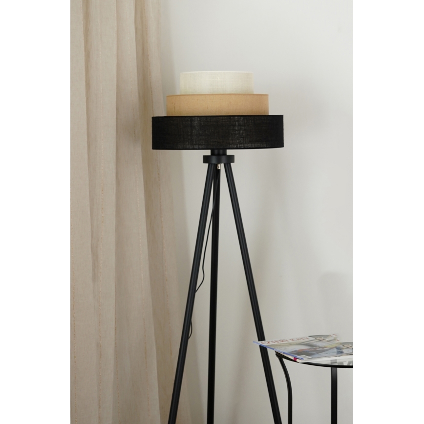 Brilagi - Talna svetilka ASPEN LUNETA 1xE27/15W/230V črna/bež/krem barva