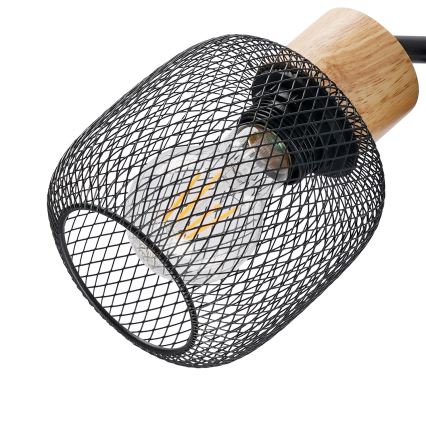 Brilagi - Talna svetilka BASKLITE 3xE27/15W/230V les/črna