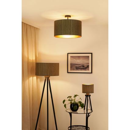 Brilagi - Talna svetilka BOSTON ROLLER 1xE27/15W/230V straw rjava/zlata
