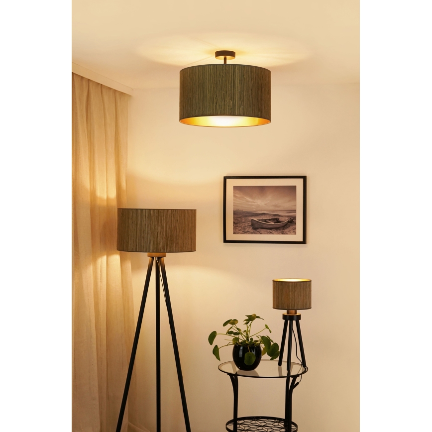 Brilagi - Talna svetilka BOSTON ROLLER 1xE27/15W/230V straw rjava/zlata