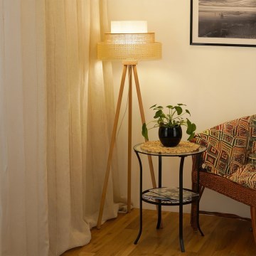 Brilagi - Talna svetilka CEDAR LUNETA 1xE27/15W/230V bež/rjava/krem barva