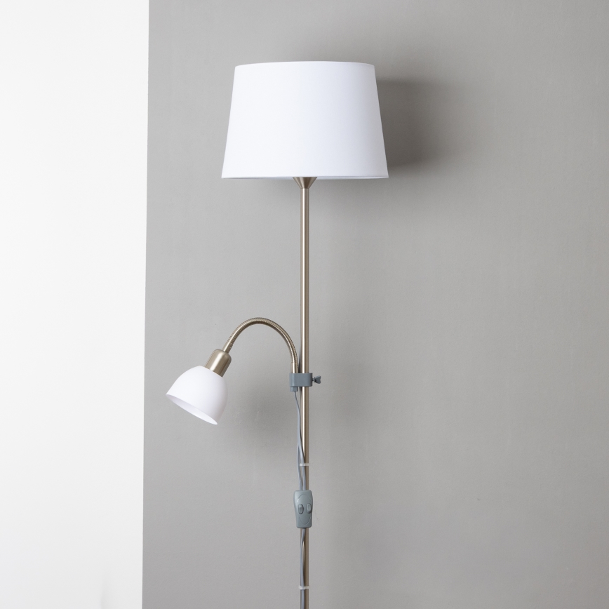 Brilagi - Talna svetilka CERIA 1xE27/100W/230V + 1xE14/25W matni krom/bela