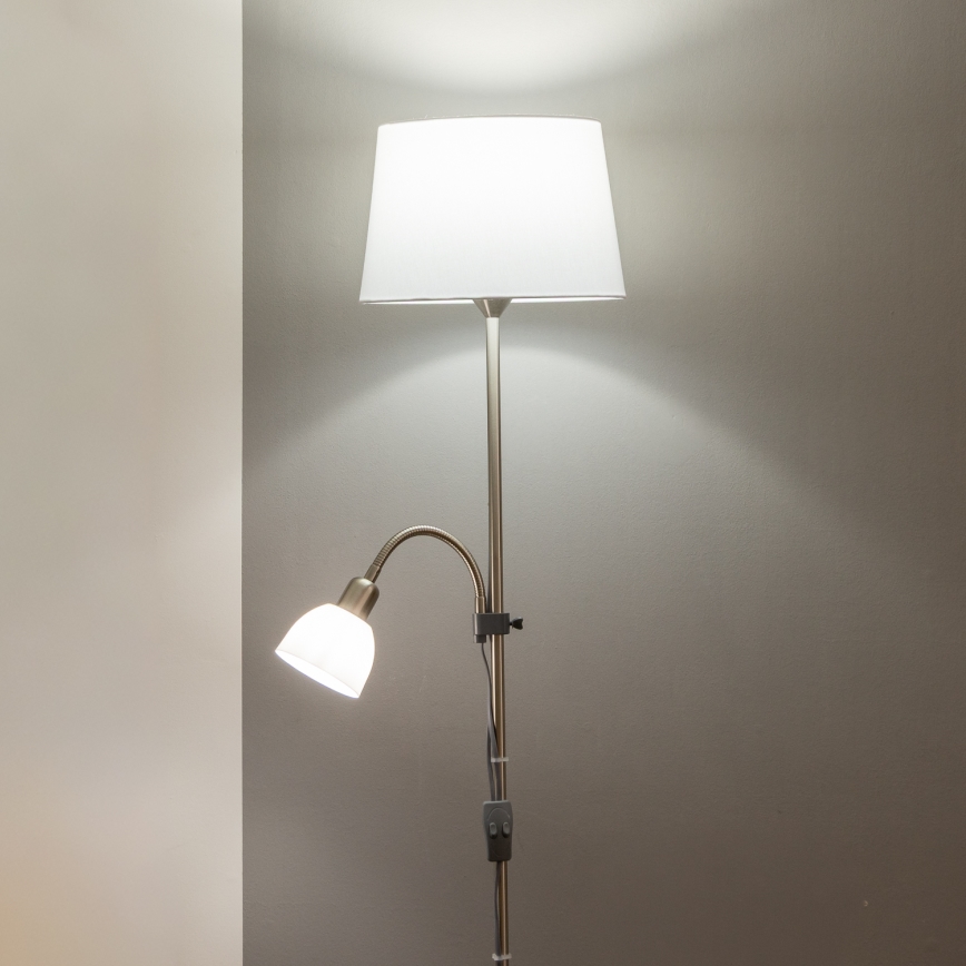 Brilagi - Talna svetilka CERIA 1xE27/100W/230V + 1xE14/25W matni krom/bela