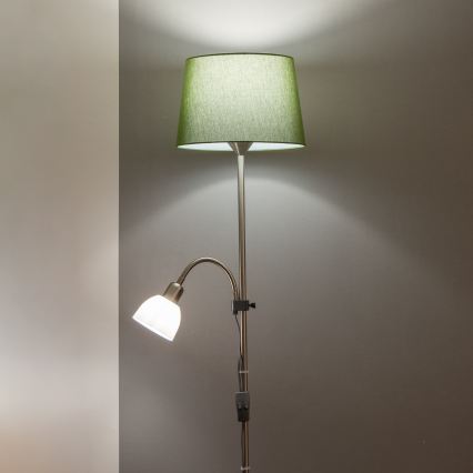 Brilagi - Talna svetilka CERIA 1xE27/100W/230V + 1xE14/25W matni krom/zelena