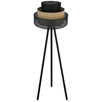 Brilagi - Talna svetilka DAKOTA LUNETA 1xE27/15W/230V črna/bež